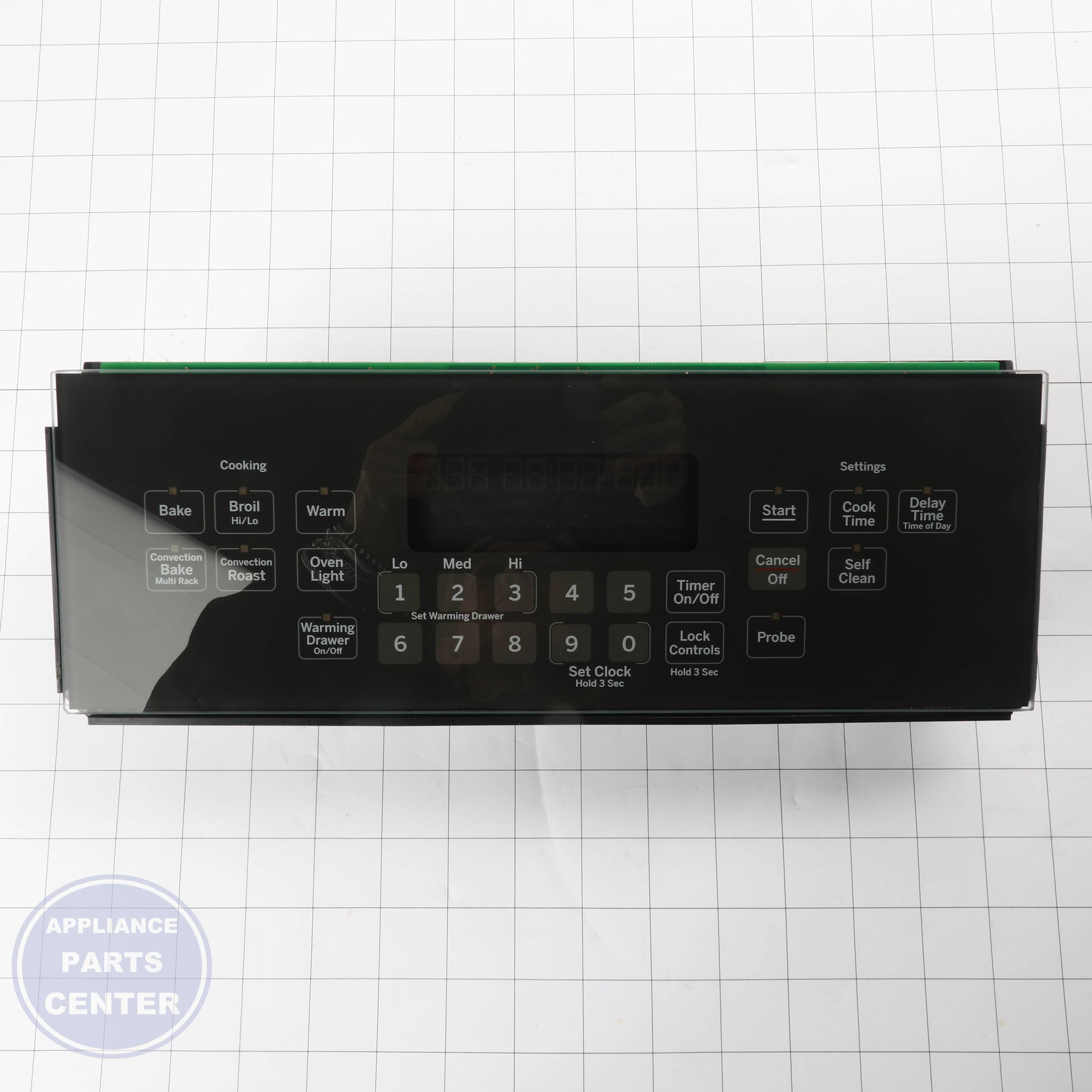 GEH GLASS & TOUCH BOARD ASM WB27X20746 - Installation in specific model showing key mounting points