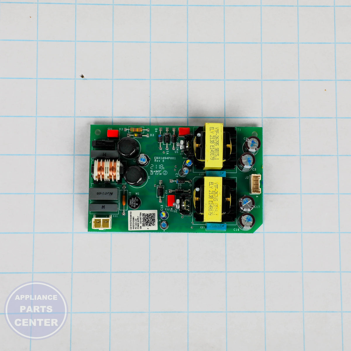 BOARD LED POWER SUPPLY WB27X23562 - Detailed view of circuit board specifications