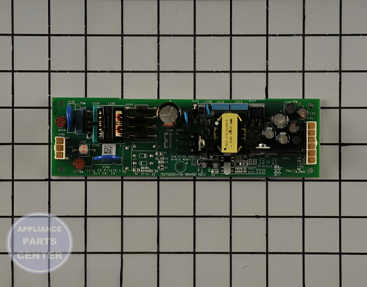 GE Power Supply Board WB27X24011 - Main view showing circuitry for GE Range/Stove/Oven models
