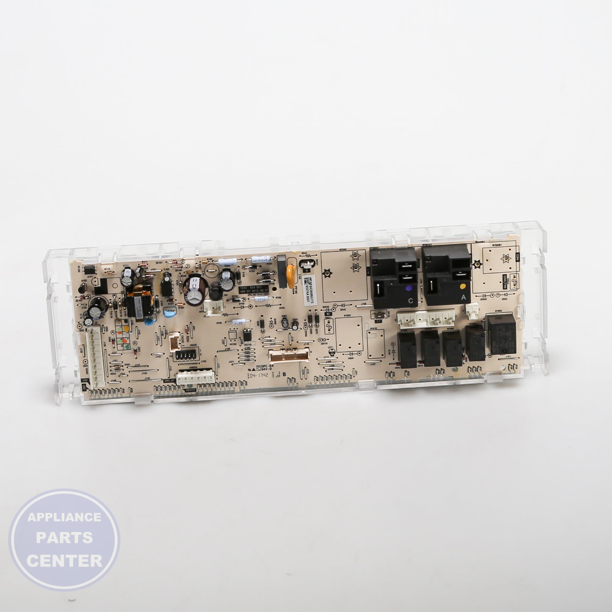 GEH RANGE CONTROL BOARD WB27X25330 - Installation in GE model showing key mounting points