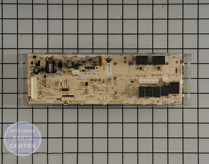 Oven Control Board WB27X25331 - Side view with measurements for accurate fit