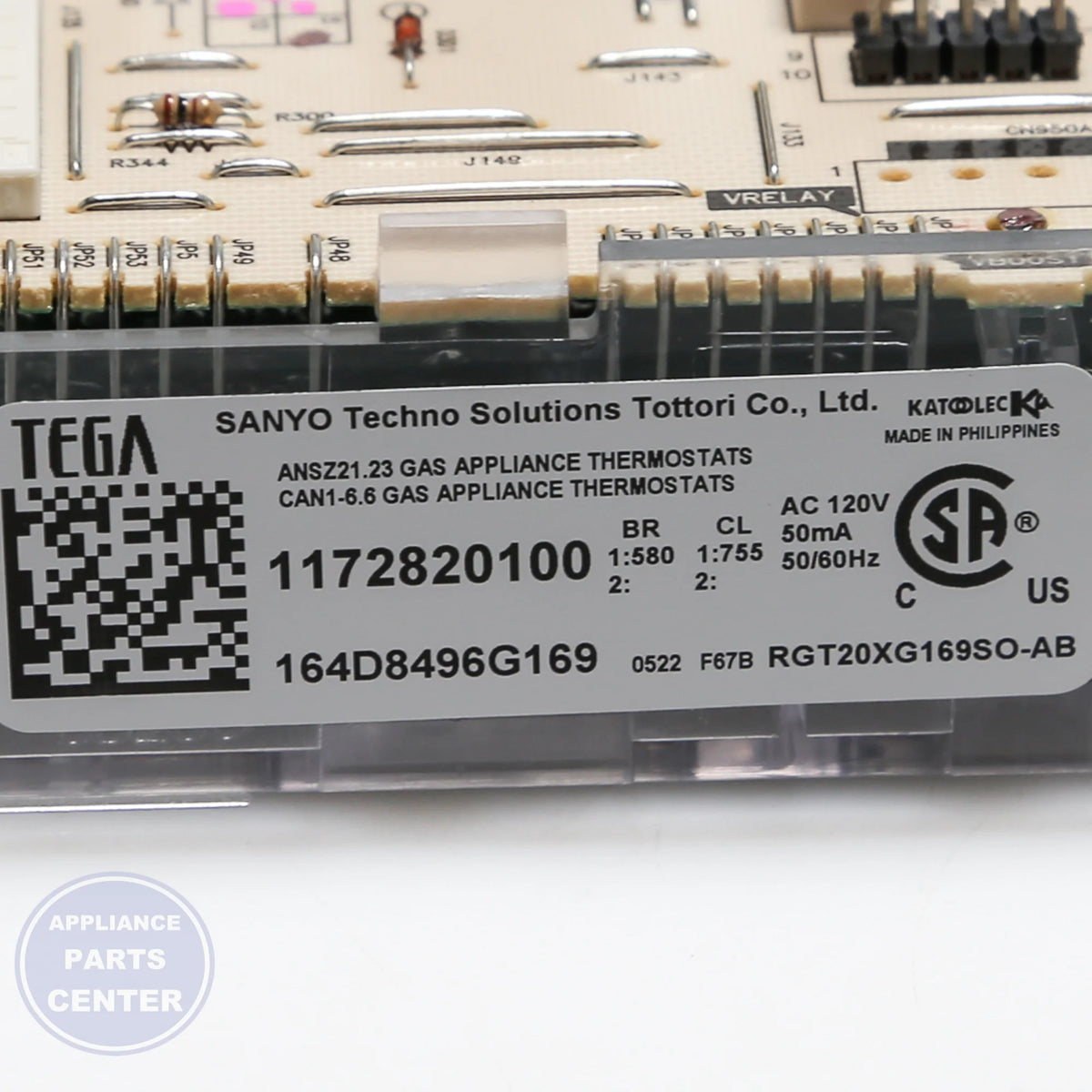 GEH CONTROL BOARD T012 ELE WB27X25334 - Installation in GEH model showcasing key mounting points