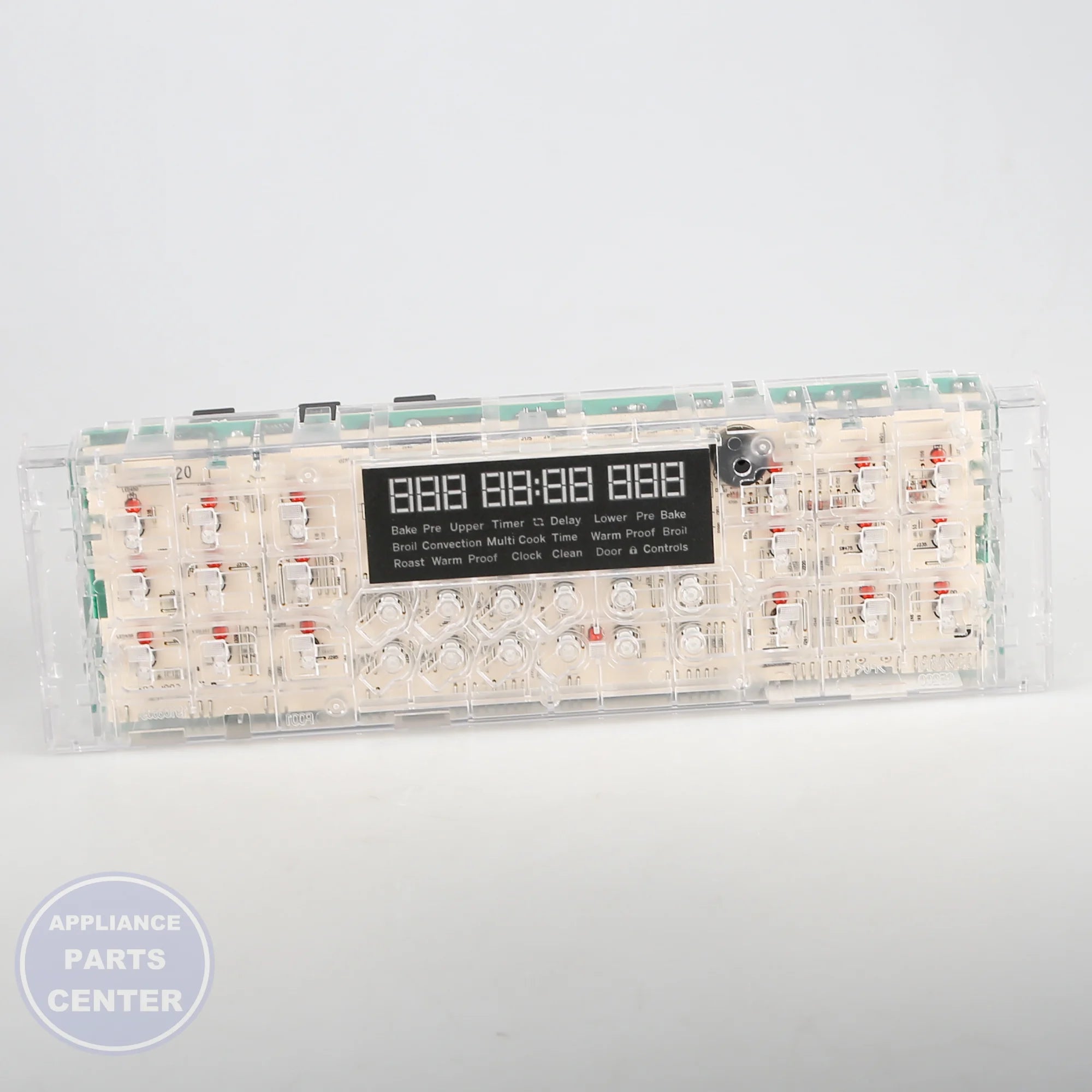CONTROL BOARD T012 ELE WB27X25350 - Side view with Circuit Board & Timer specs