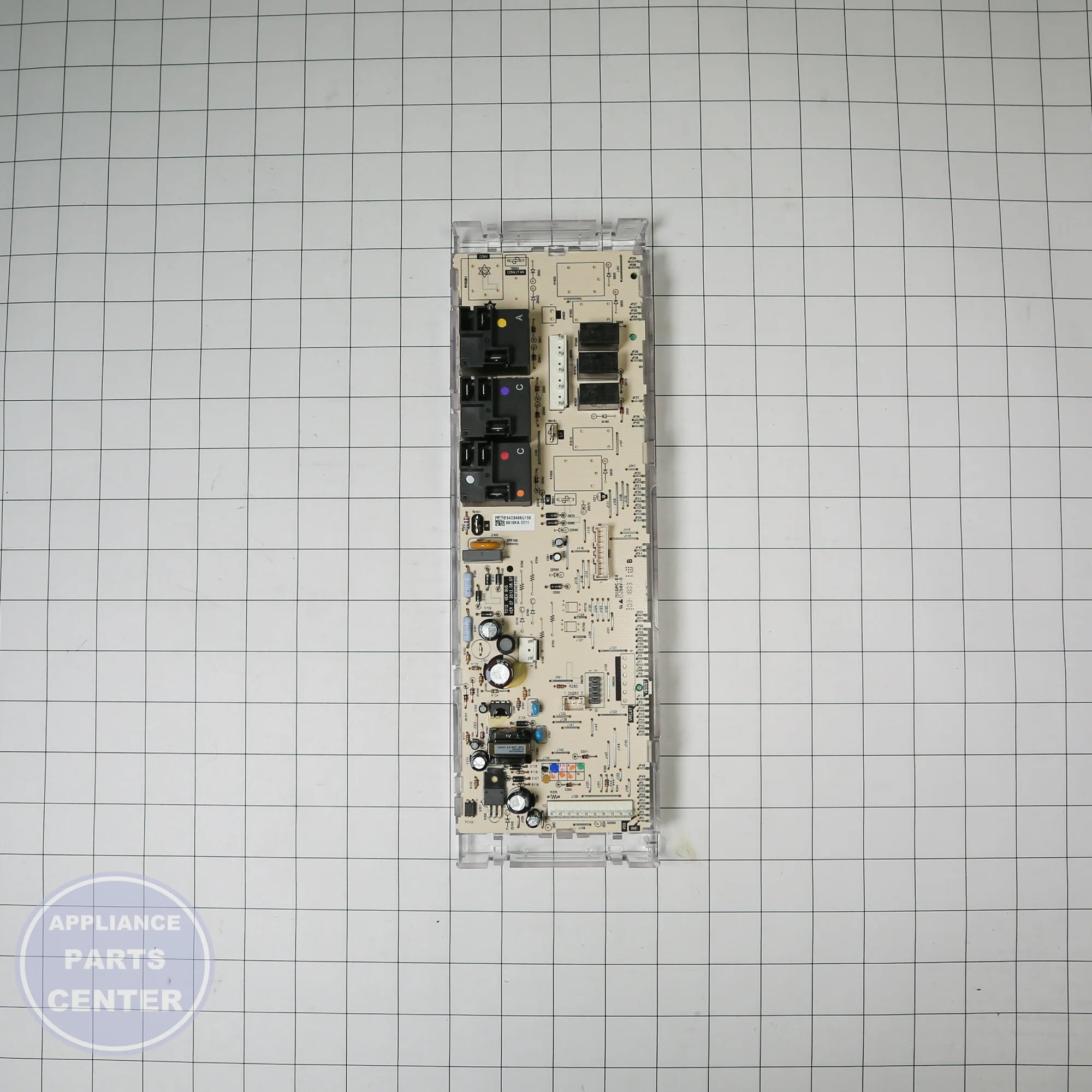 GEH CONTROL BOARD T012 ELE WB27X25350 - Installation in GEH Range/Stove/Oven showing key mounting points