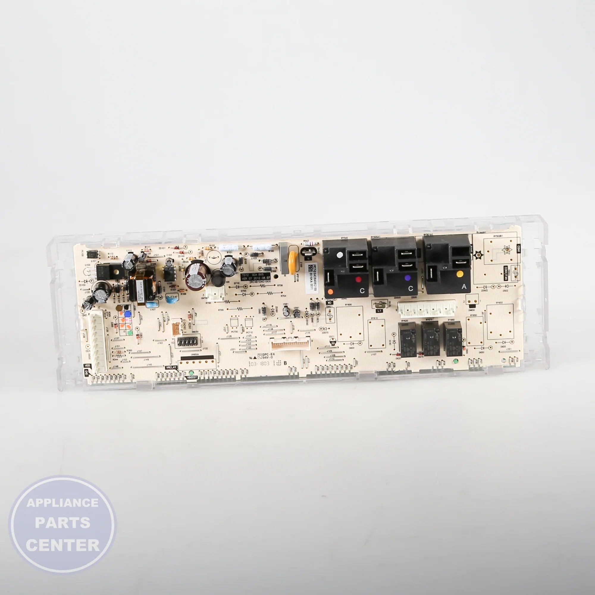 GEH CONTROL BOARD T012 ELE WB27X25350 - Installation in GEH Range/Stove/Oven showing key mounting points