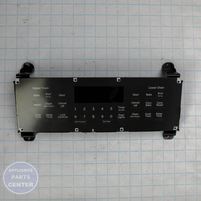 GEH OVEN CONTROL W/ OVERLAY WB27X27118 - Installation in GEH model showing mounting points