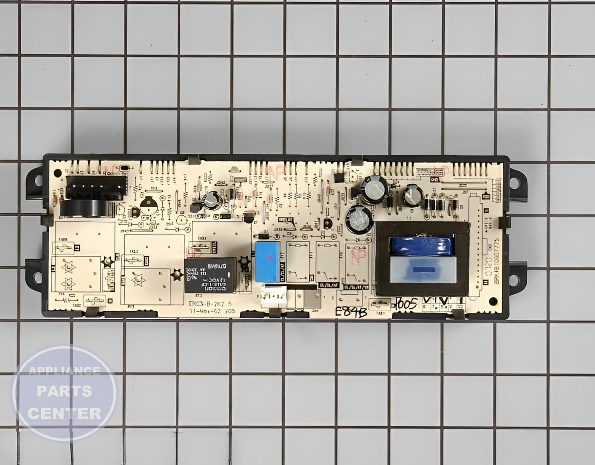 Oven Control Board WB27X27464 - Detailed view of circuit board and timer