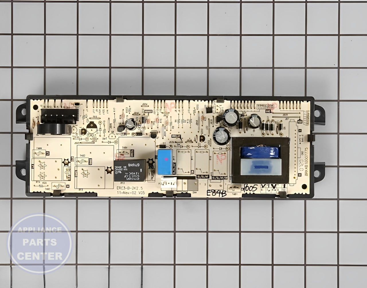 Oven Control Board WB27X27464 - Detailed view of circuit board and timer