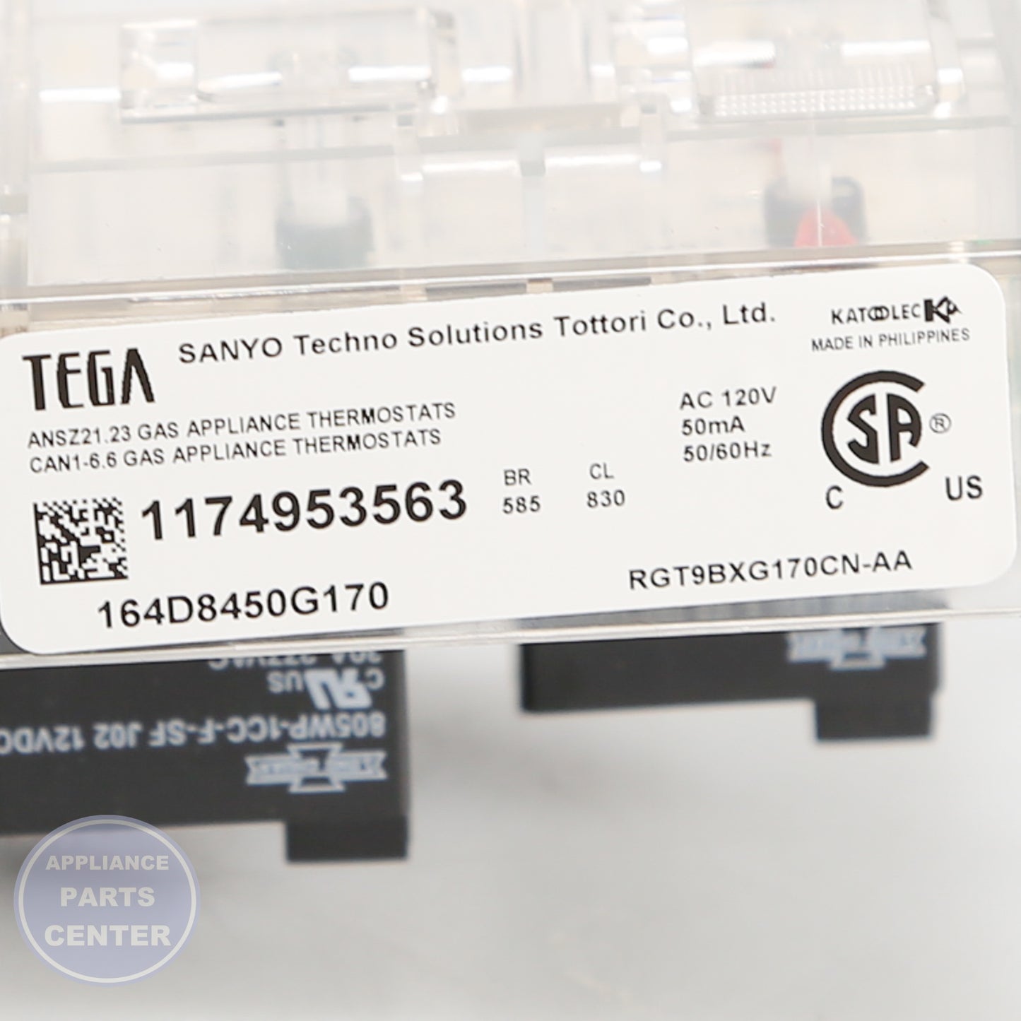 CONTROL OVEN TO9 WB27X29135 - Detailed view of temperature control details