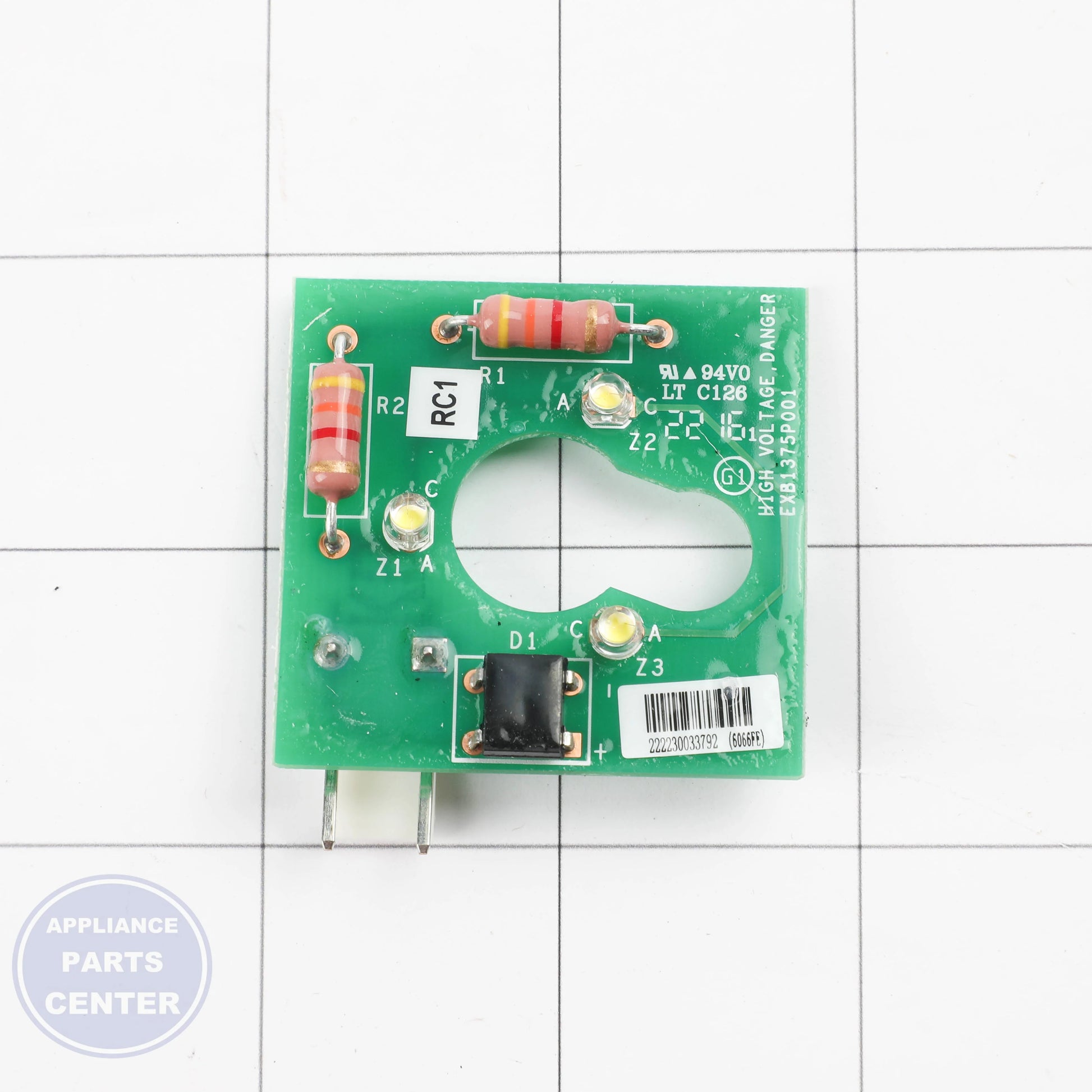 GEH LED BOARD WB27X29381 - Installation in GEH Range/Stove/Oven showing key mounting points