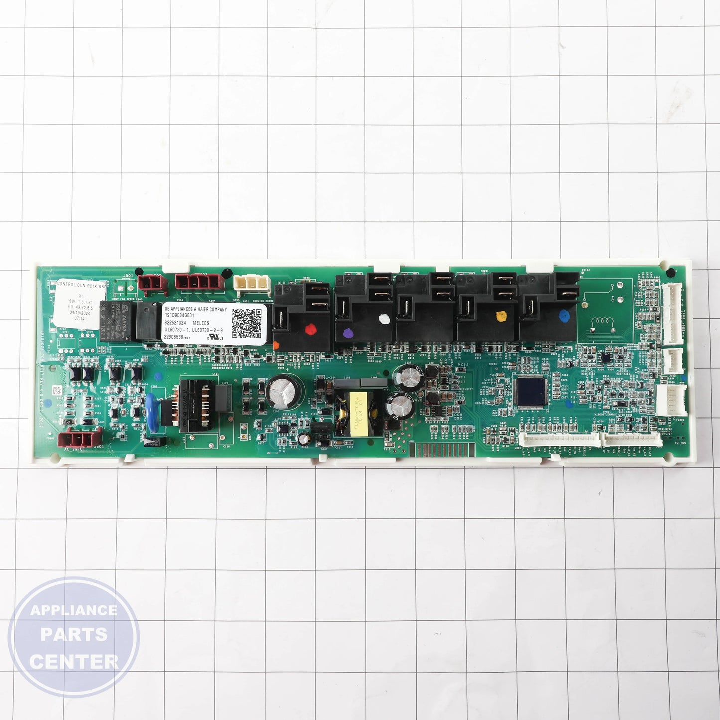 GEH MACHINE BOARD WITH FRAME WB27X29493 - Installation in Model X showing key mounting points
