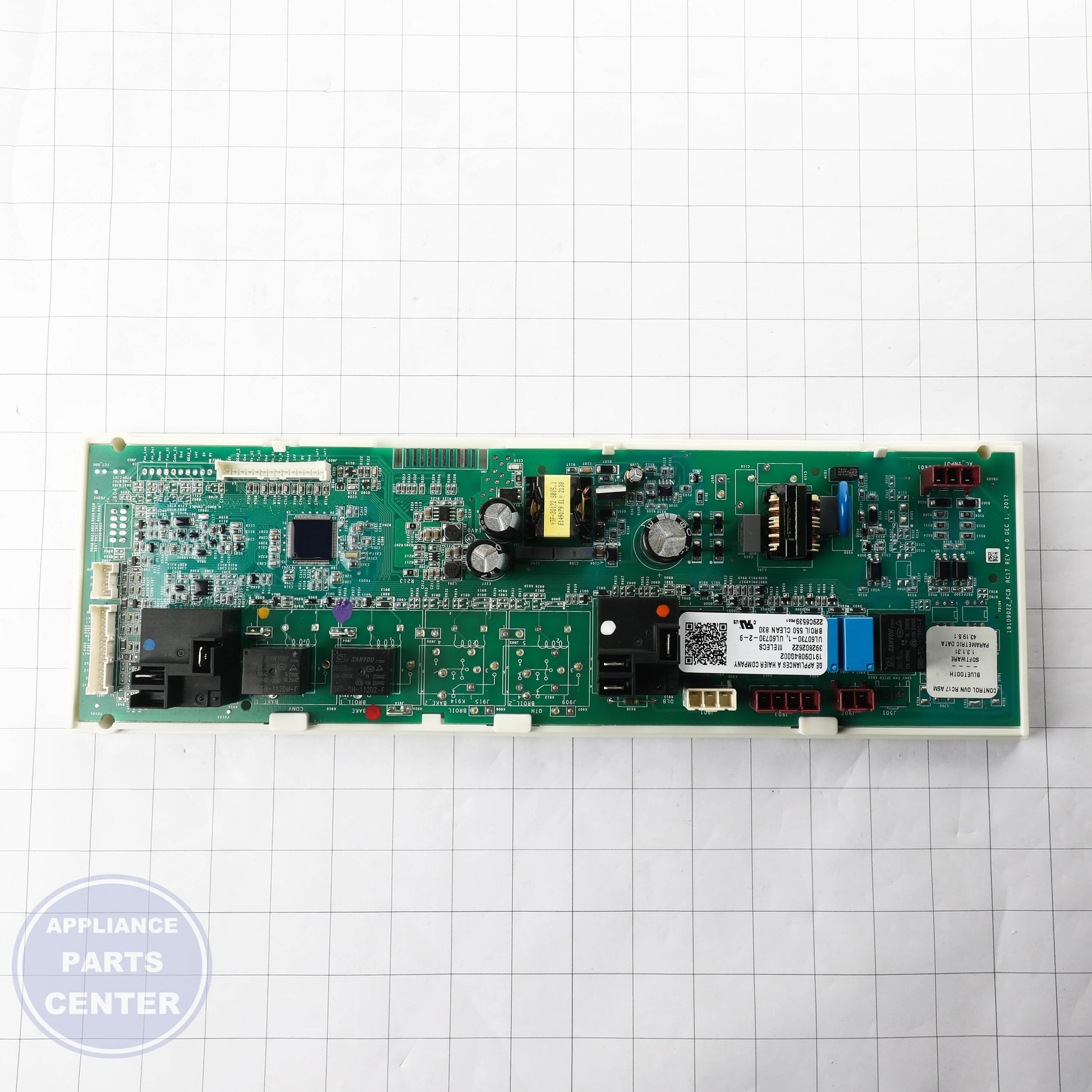 MACHINE BOARD WITH FRAME (SERVICE) WB27X29497 - Side view with precise technical specs
