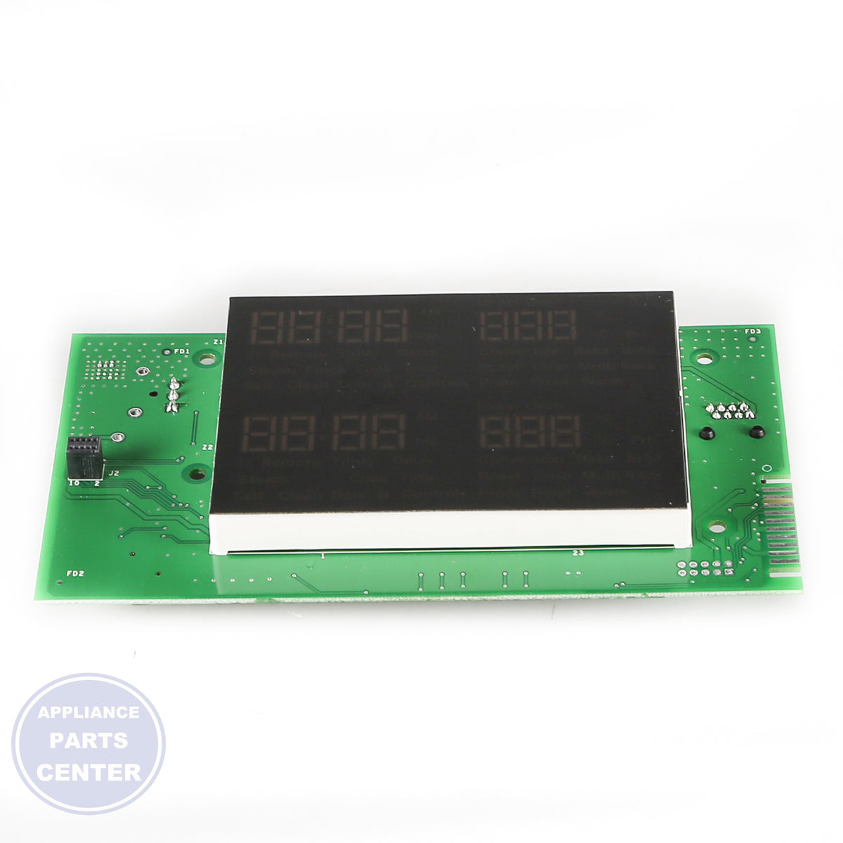 CONTROL BOARD AND OVERLAY ASM WHITE LED WB27X29601 - Detailed view of precise technical details