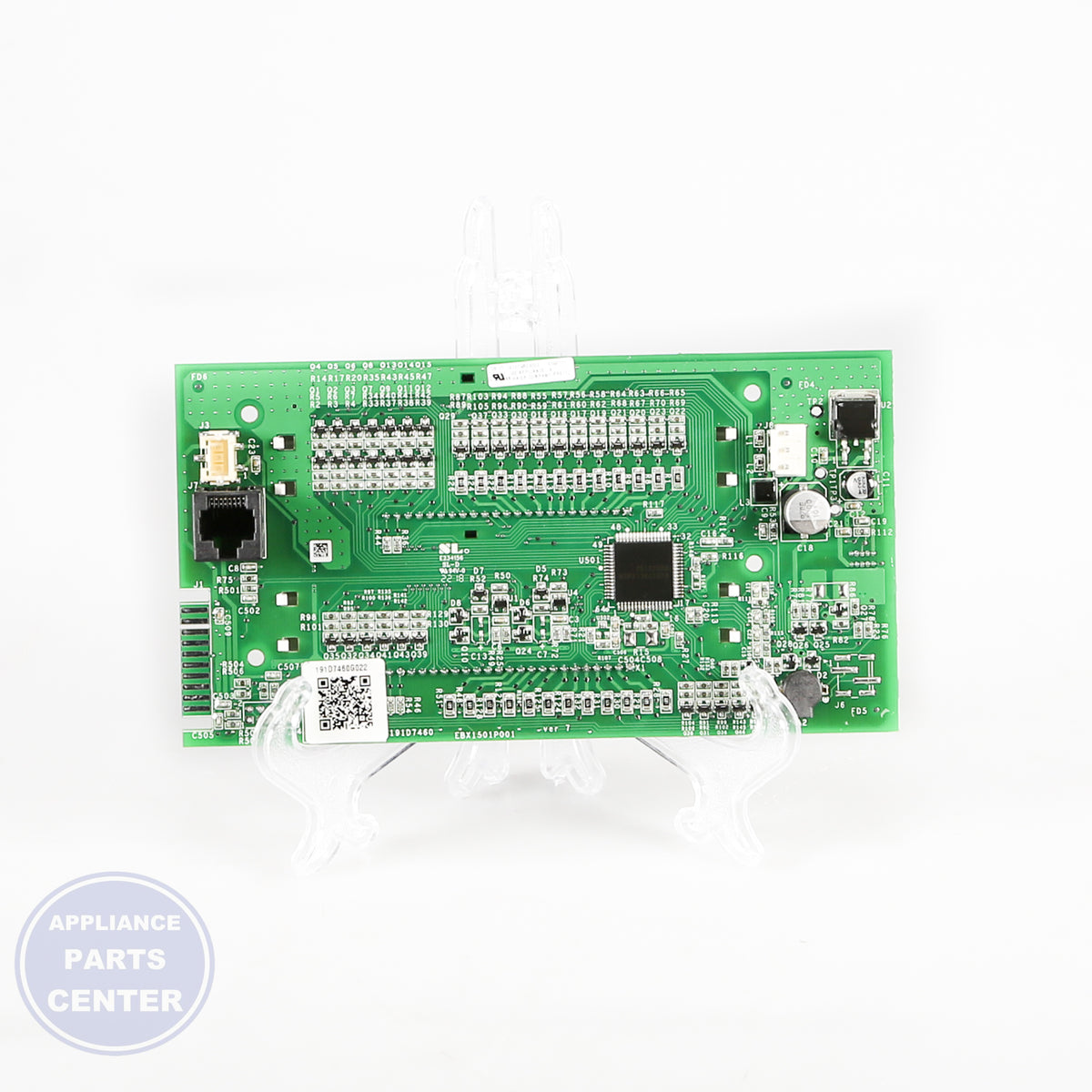 GEH CONTROL BOARD AND OVERLAY ASM WHITE LED WB27X29601 - Installation in GEH model showing key mounting points