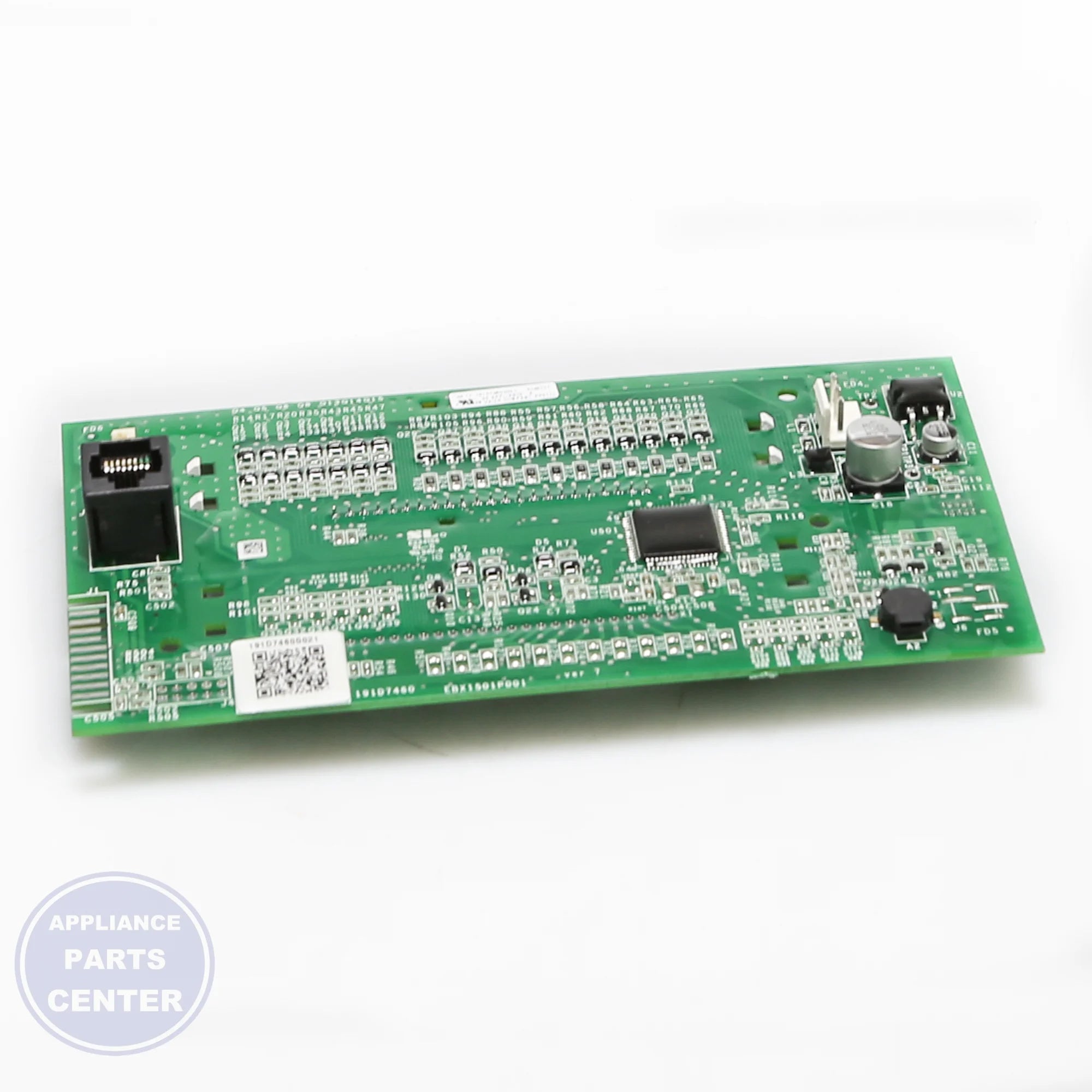 CONTROL BOARD AND OVERLAY ASM WHITE LED WB27X29602 - Detailed view of precise technical specifications