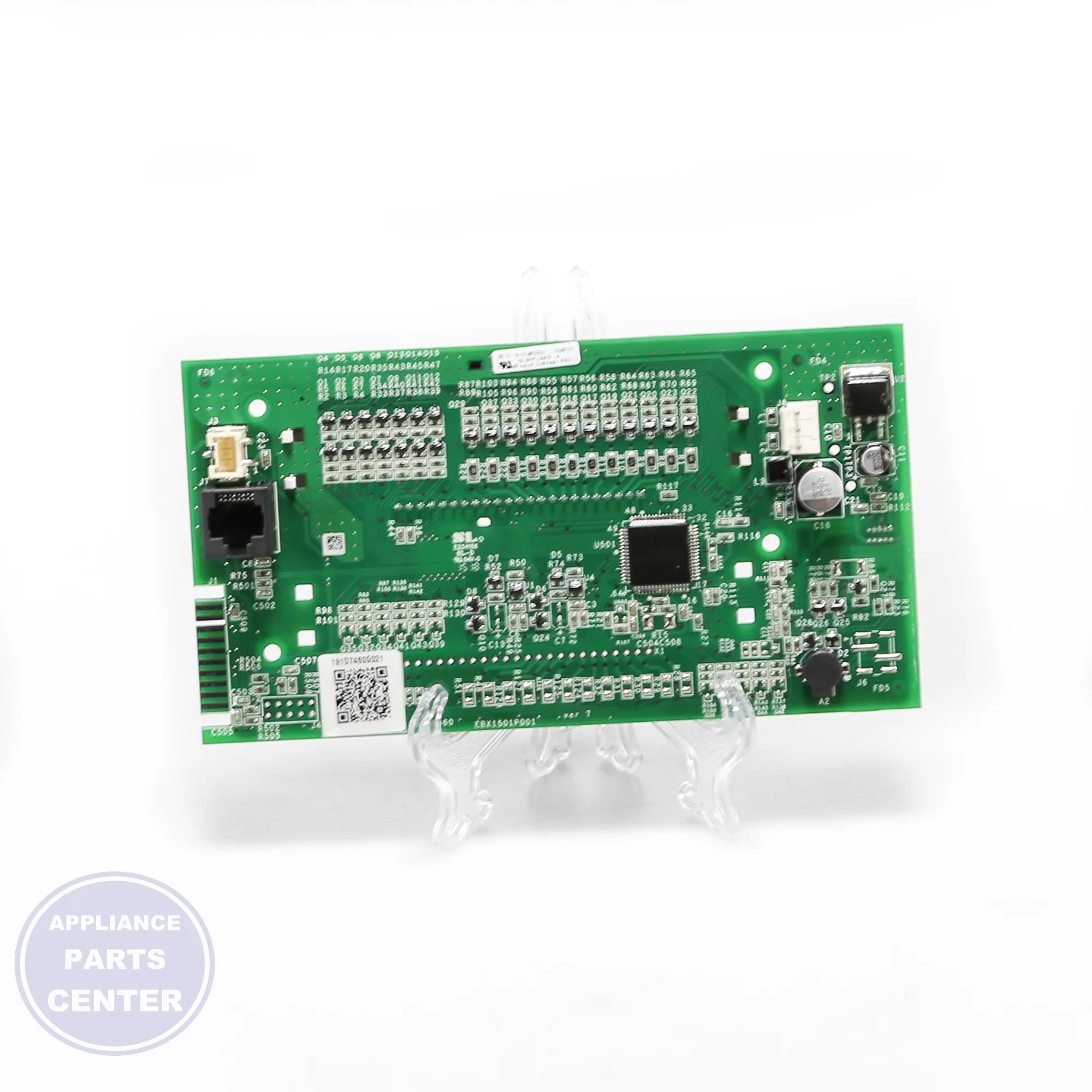 GEH CONTROL BOARD AND OVERLAY ASM WHITE LED WB27X29602 - Installation in GEH model showcasing mounting points