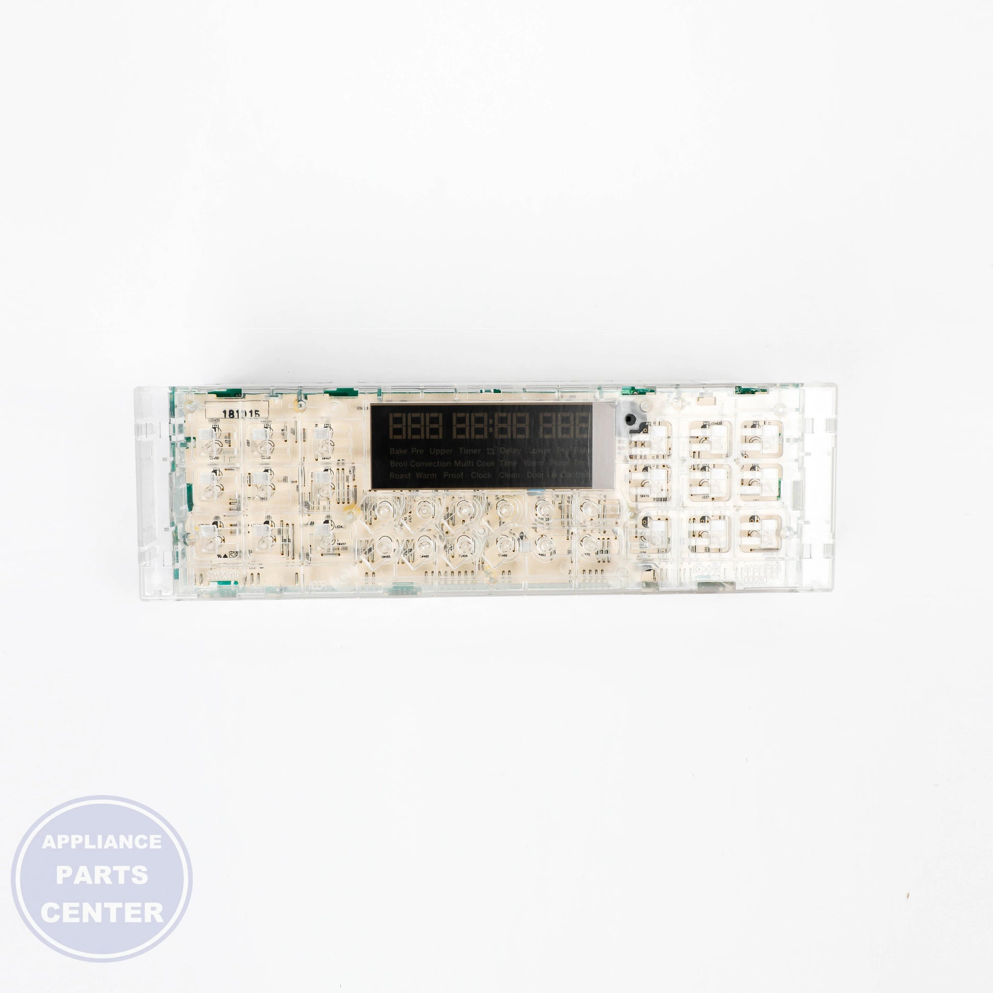 OVEN CONTROL T012 WHITE LED WB27X29606 - Detailed view of timer and circuit board