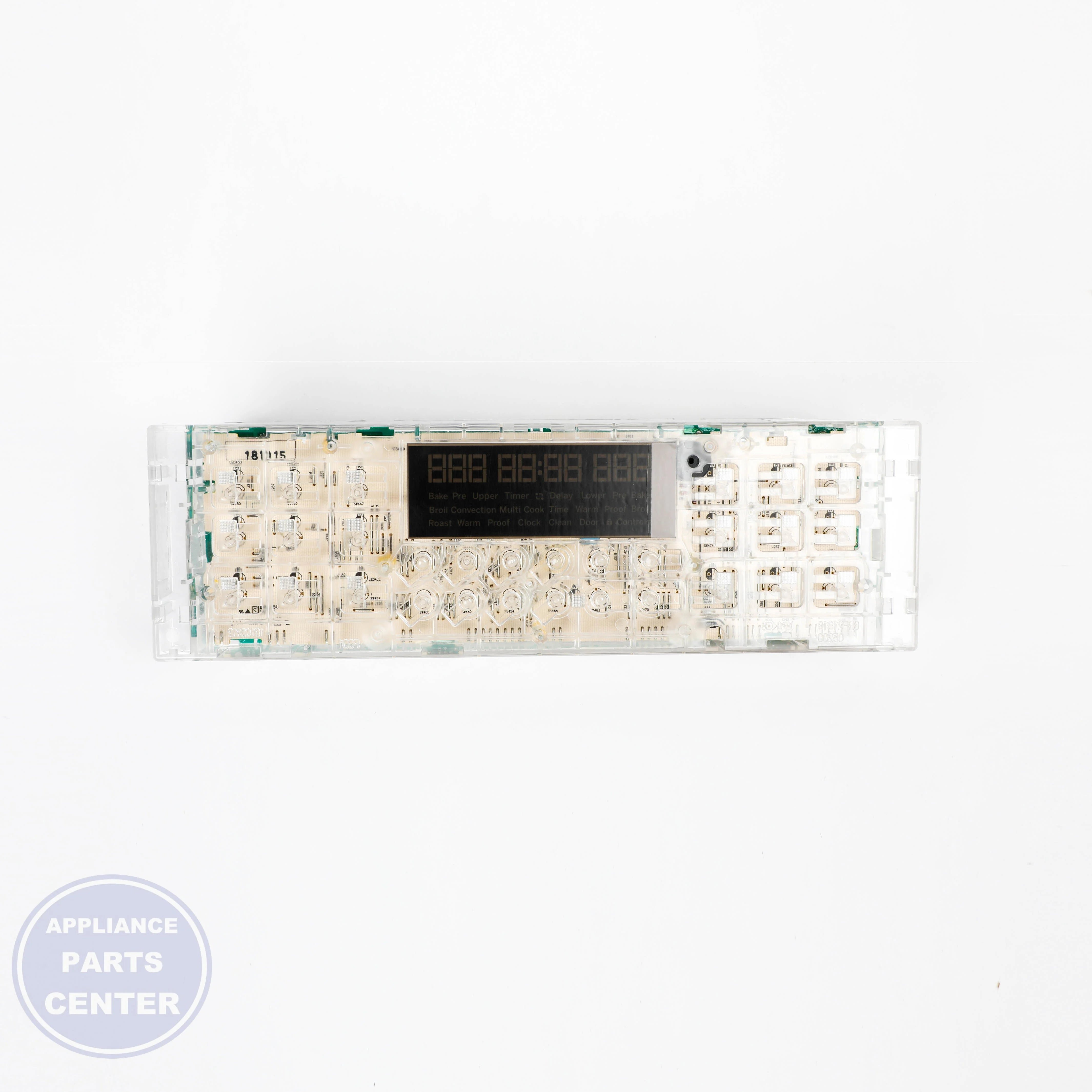OVEN CONTROL T012 WHITE LED WB27X29606 - Detailed view of timer and circuit board