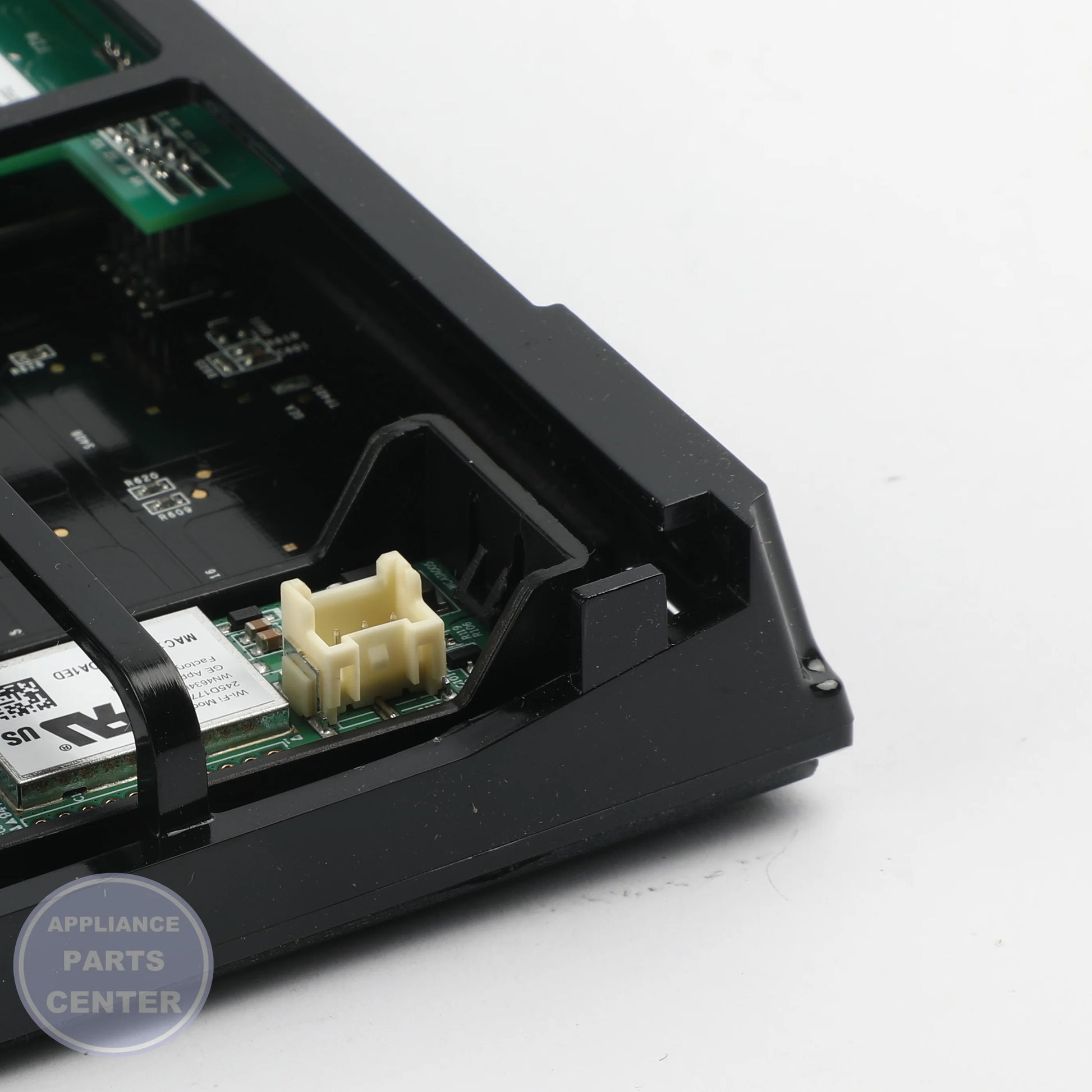 GLASS AND TOUCH BOARD ASM WB27X31708 - Side view with precise technical specifications