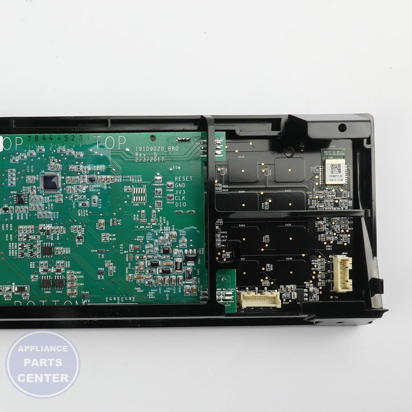 GEH GLASS AND TOUCH BOARD ASM WB27X31708 - Main view showing circuit board for GEH Range models