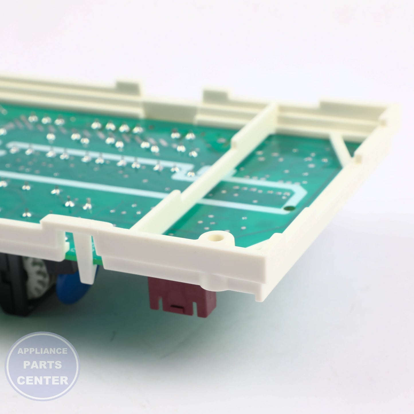 MACHINE BOARD WITH FRAME WB27X32103 - Detailed view of circuit board technical details