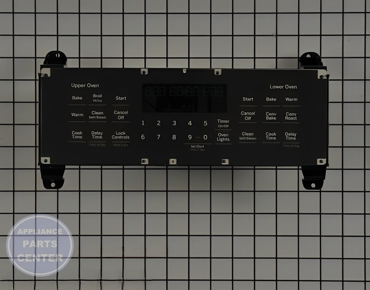 GE OVEN DORIAN GRAY OVERLAY AND CONTROLLER WB27X32205 - Main view showing precise control for GE models