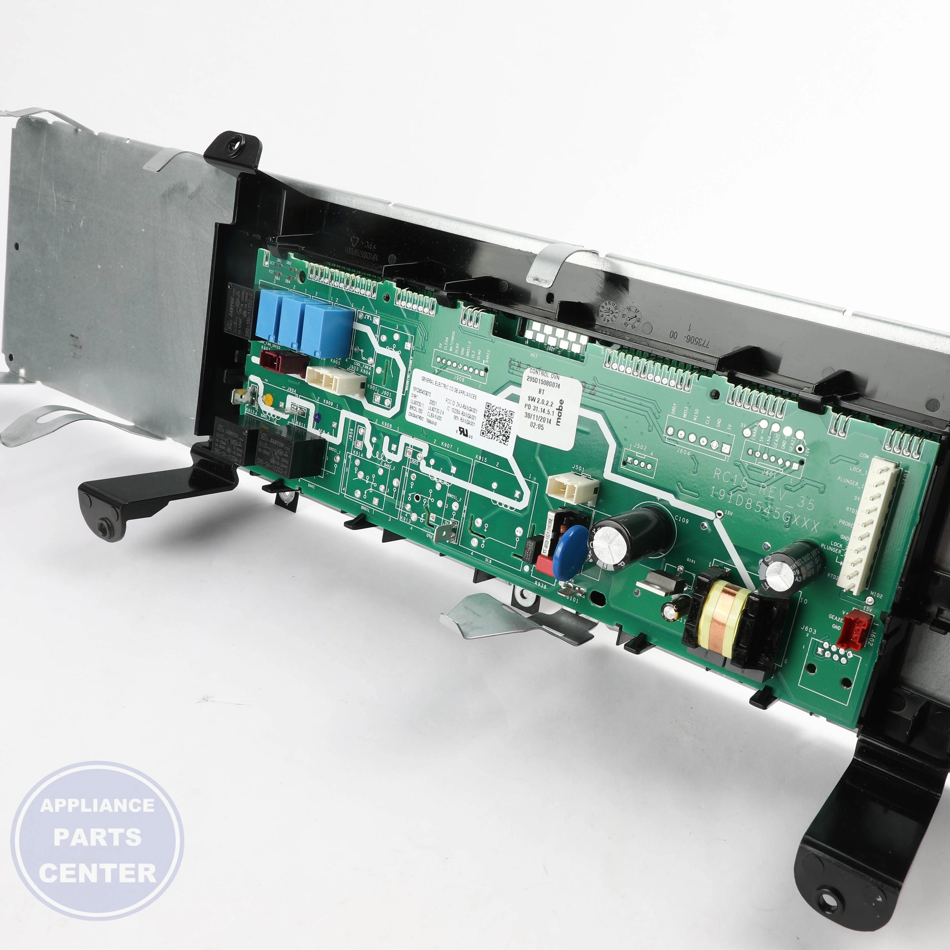 DORIAN GRAY OVERLAY AND CONTROL WHITE LE WB27X32206 - Detailed view of circuit board and timer details