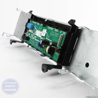 GEH DORIAN GRAY OVERLAY AND CONTROL WHITE LE WB27X32206 - Installation in GEH model showcasing key mounting points