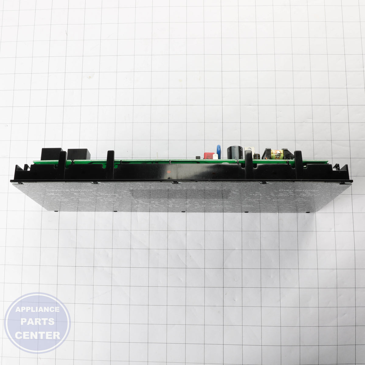 GEH DORIAN GRAY OVERLAY AND CONTROL WHITE LE WB27X32209 - Installation in GEH model showing key mounting points