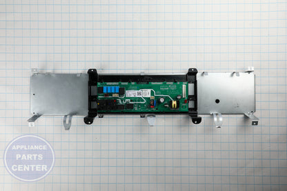 GEH DORIAN GRAY OVERLAY AND CONTROL WHITE LE WB27X32210 - Installation in GEH Range model showcasing key mounting points
