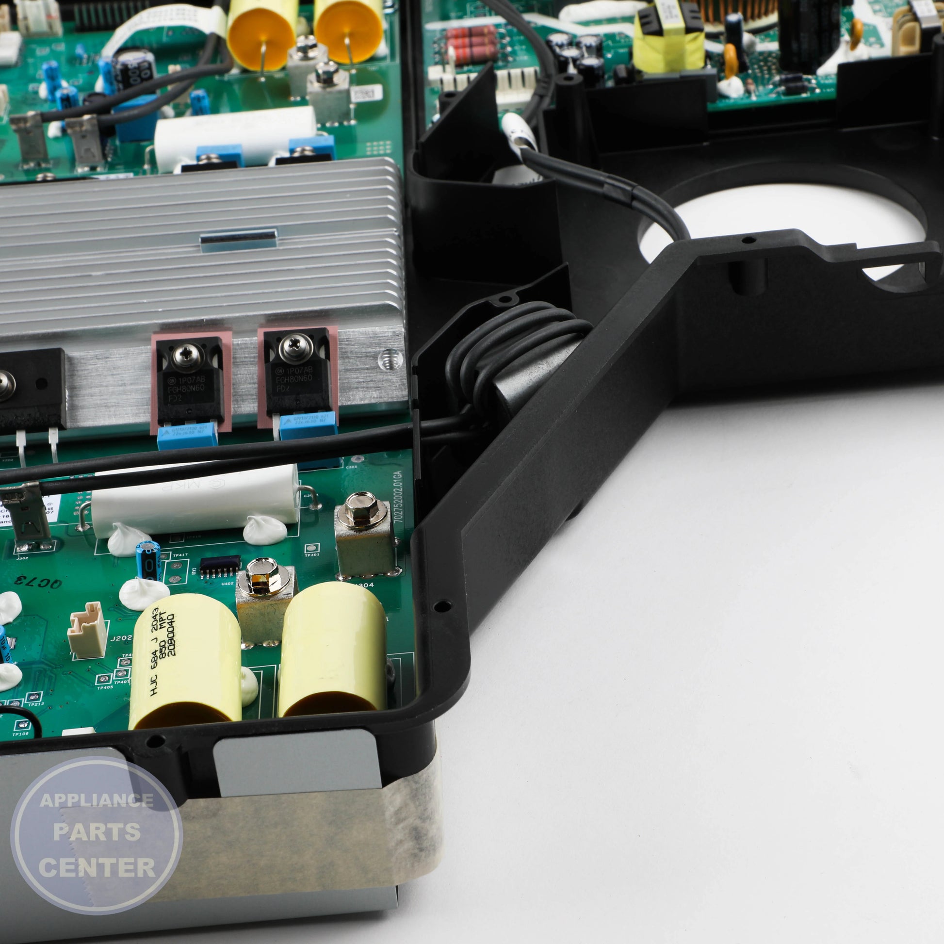 GEH INDUCTION CONTROL ASM KIT WB27X33085 - Installation in GEH model showcasing key mounting points