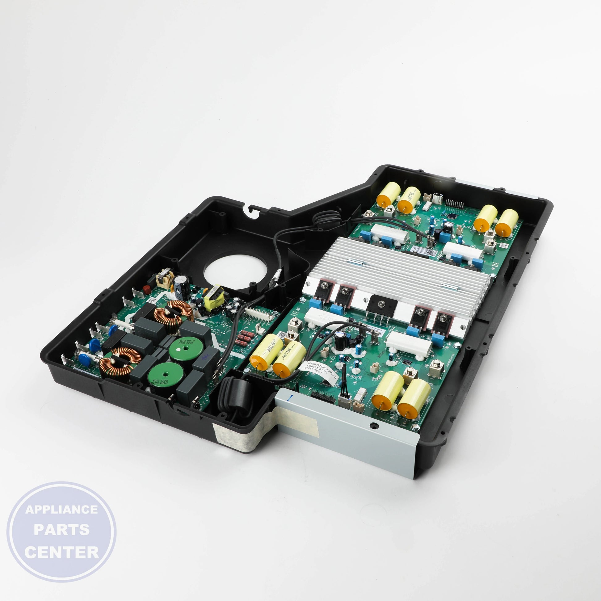 GEH INDUCTION CONTROL ASM KIT WB27X33085 - Installation in GEH model showcasing key mounting points