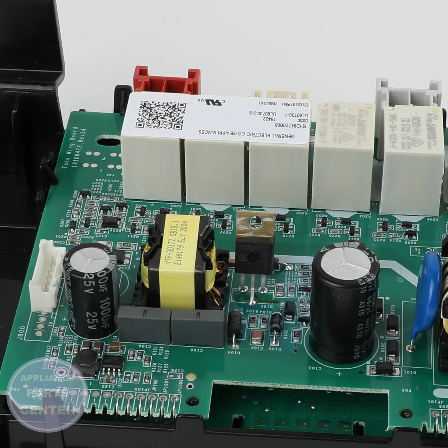 OVEN CONTROL AND OVERLAY ASM WB27X33134 - Side view with precise temperature settings