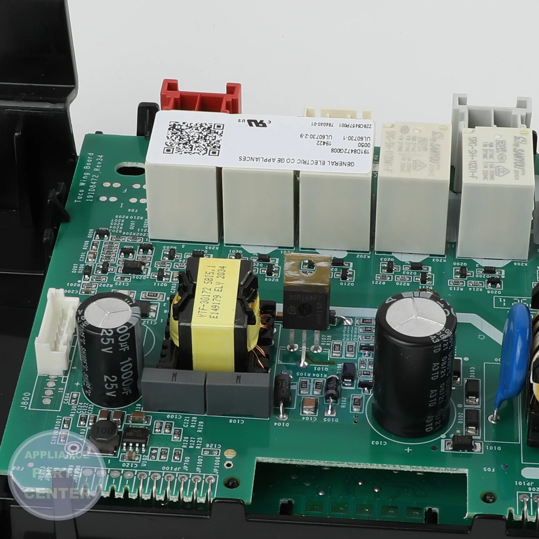 OVEN CONTROL AND OVERLAY ASM WB27X33134 - Side view with precise temperature settings