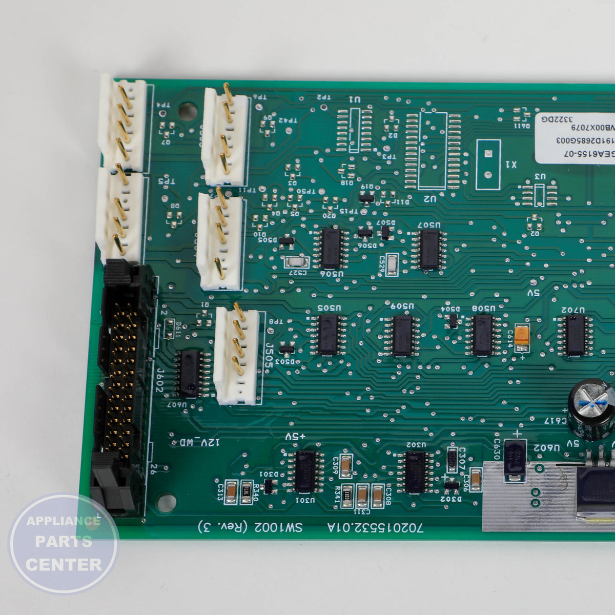 GEH MAIN BOARD LOGIC KIT WB27X33352 - Installation in GEH model demonstrating key mounting points