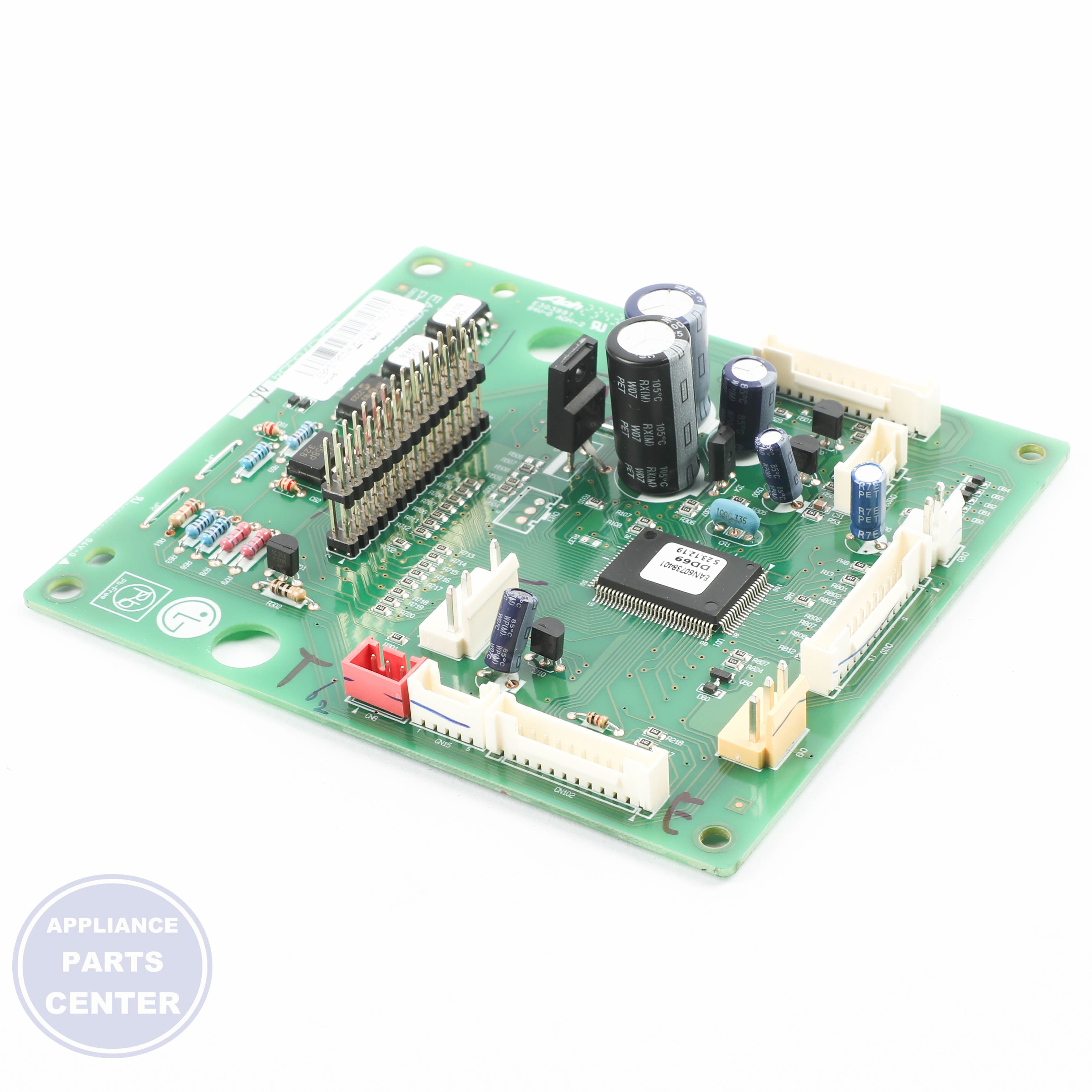 GEH MAIN BOARD WB27X35345 - Installation in GEH model WB27X11113 showing key mounting points