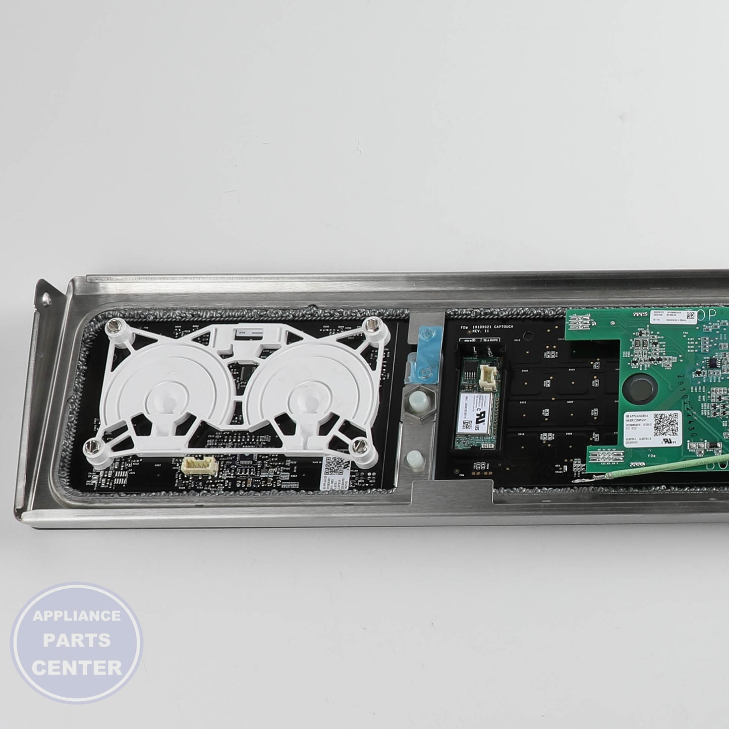 STAINLESS CONTROL PANEL OVERLAY W/ WIFI BOARD WB27X40488 - Detailed view of high-quality technical features