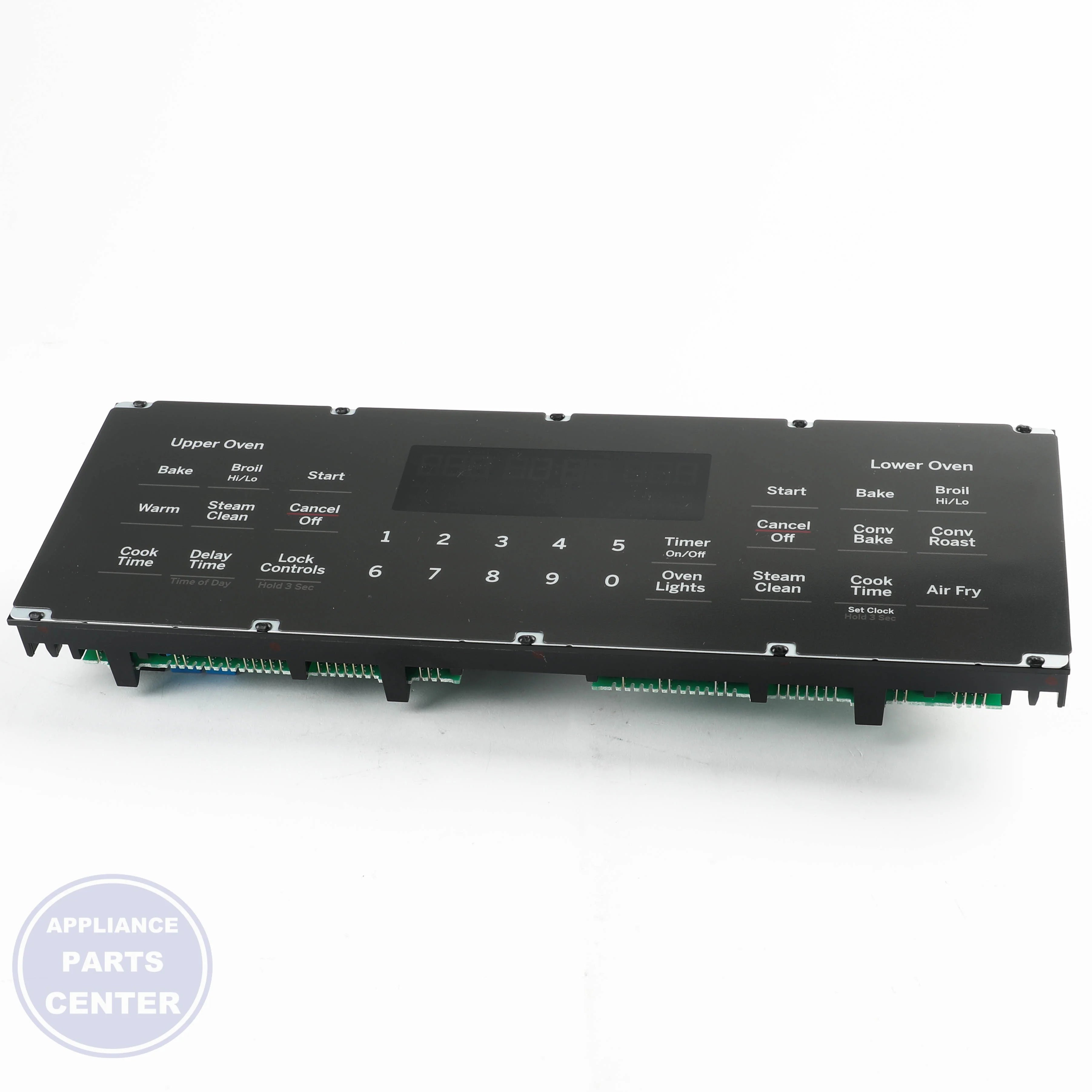 GEH OVEN CONTROL AND FACEPLATE WB27X41655 - Installation in GEH Range to show mounting points