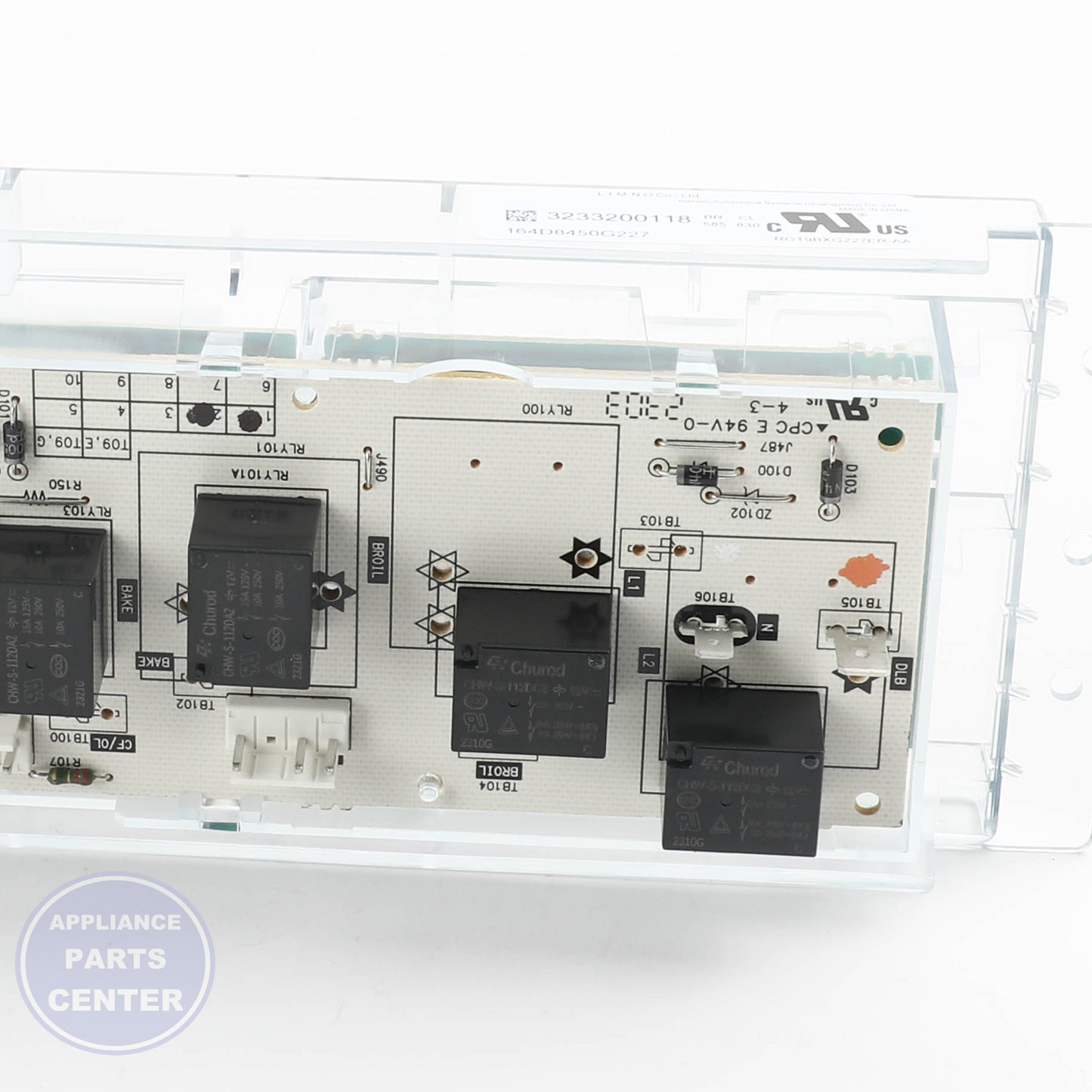 GEH CONTROL OVEN TO9 (GAS) WB27X44729 - Installation in GEH model showing mounting points