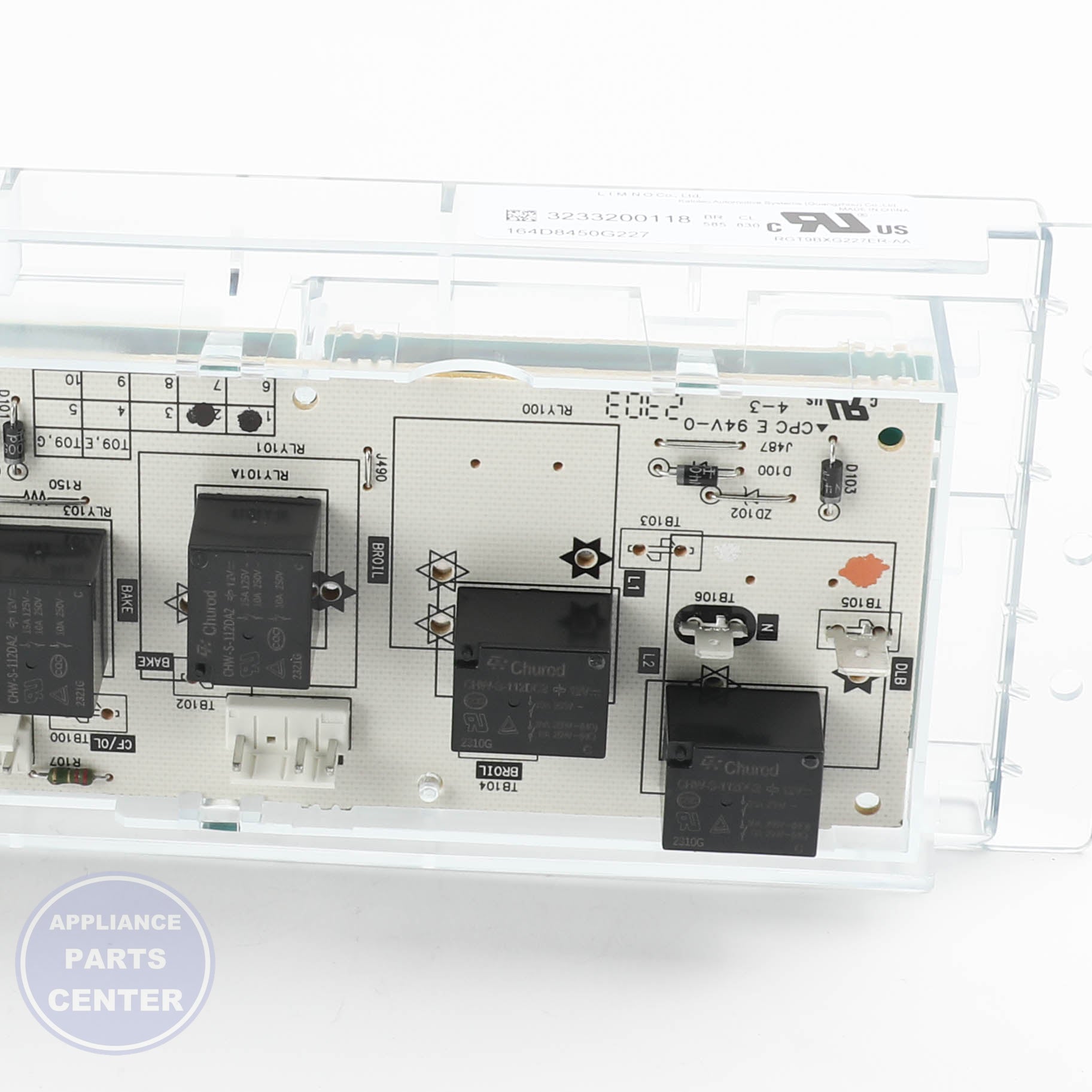 GEH CONTROL OVEN TO9 (GAS) WB27X44729 - Installation in GEH model showing mounting points