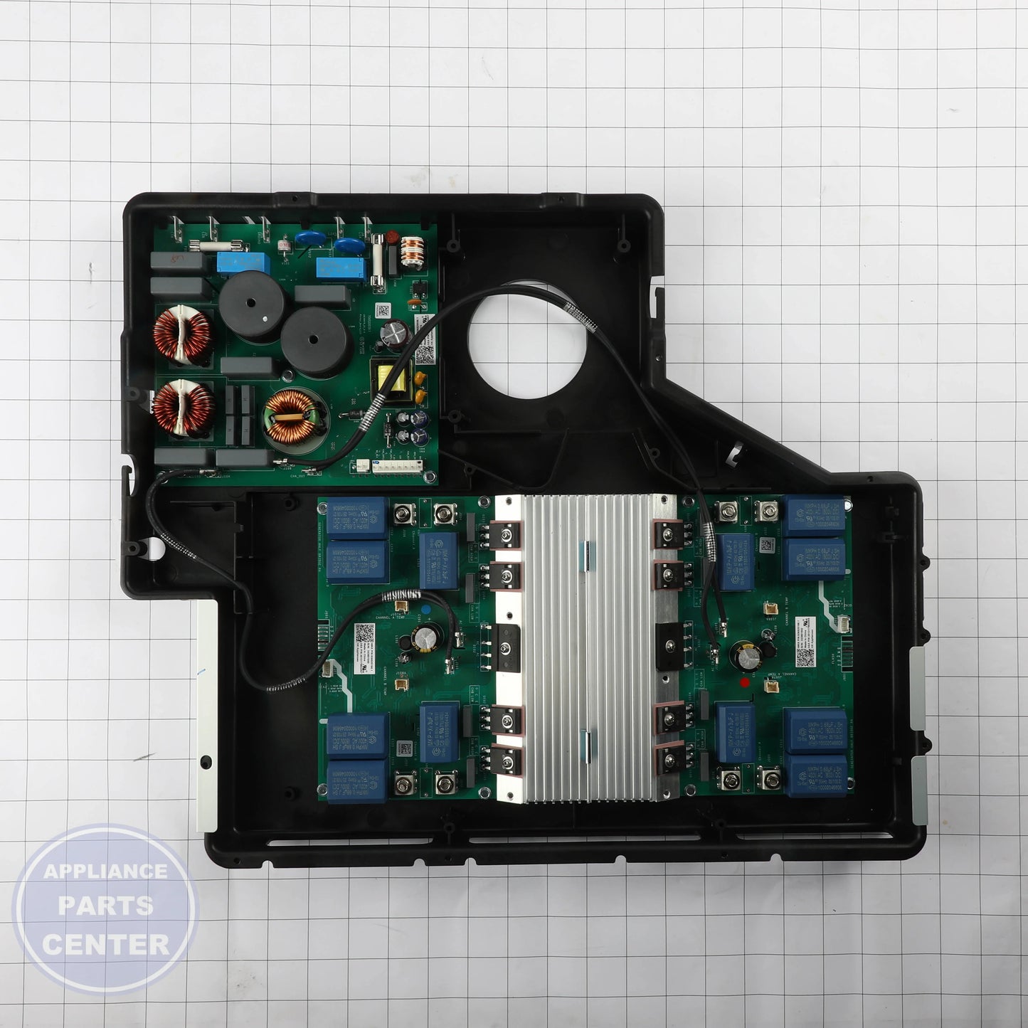 GEH INDUCTION ASSEMBLY WB27X44890 - Installation in GEH E12345 showing key mounting points