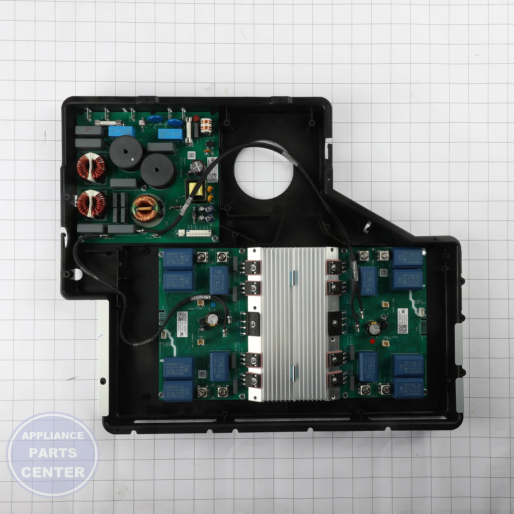 GEH INDUCTION ASSEMBLY WB27X44890 - Installation in GEH E12345 showing key mounting points