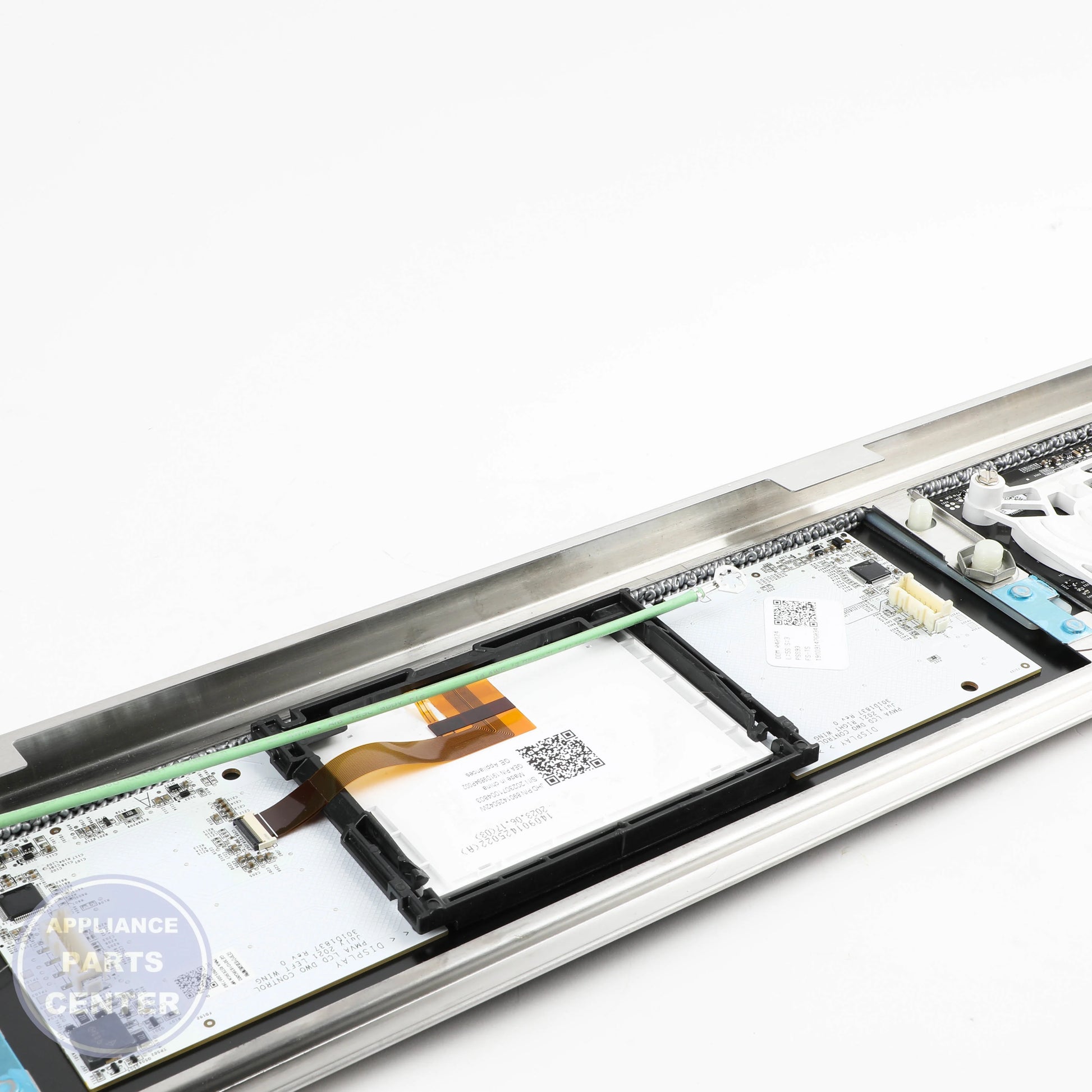 CONTROL PANEL STAINLESS WB27X45306 - Side view with touch controls