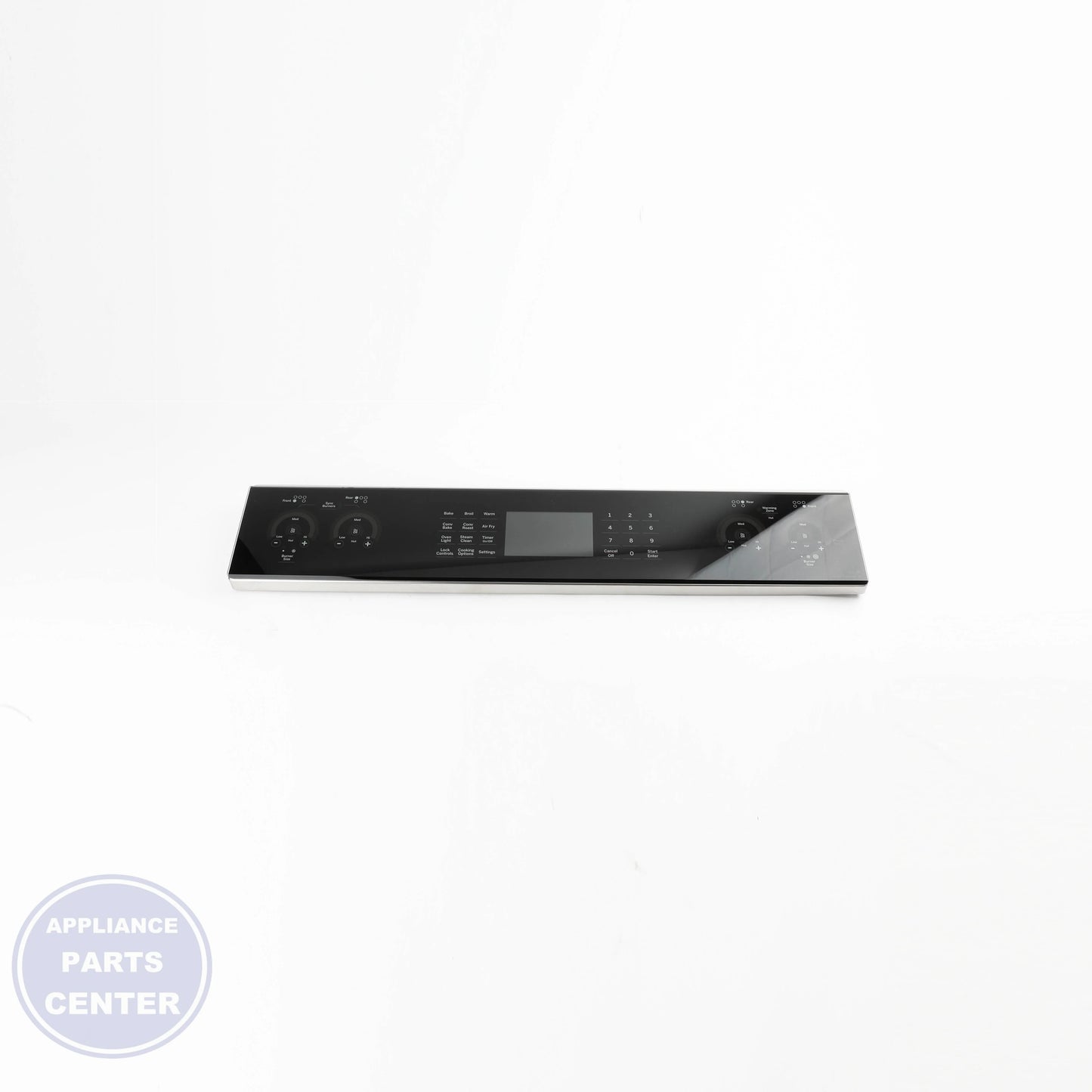 [GEH] CONTROL PANEL STAINLESS WB27X45490 - Installation in GEH model showing mounting points