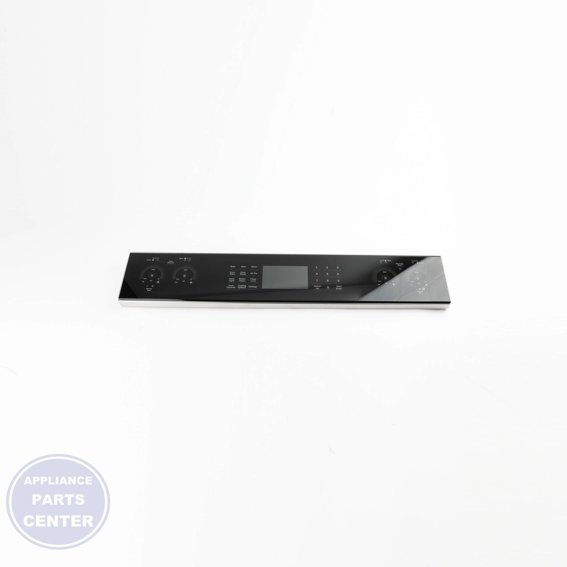 [GEH] CONTROL PANEL STAINLESS WB27X45490 - Installation in GEH model showing mounting points