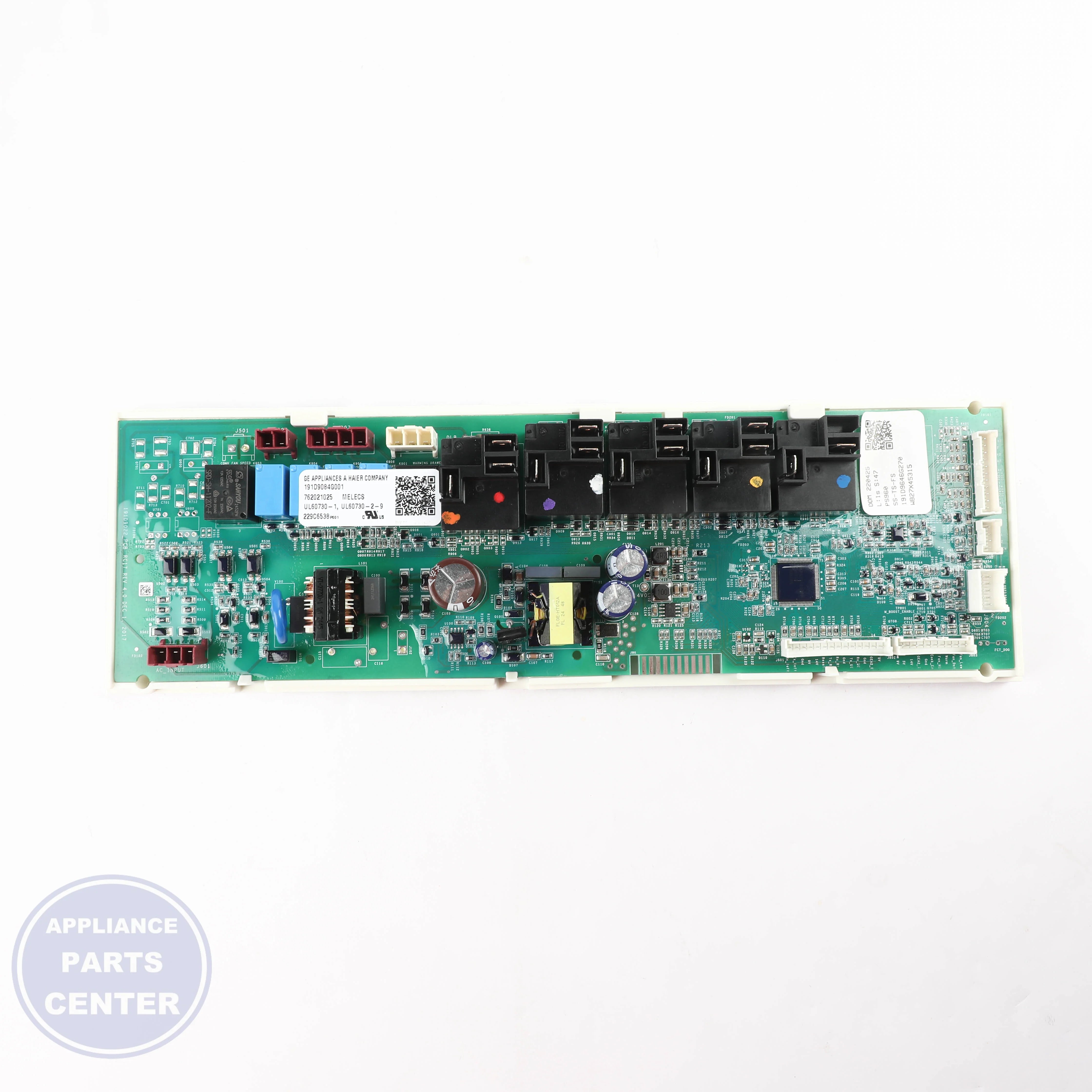 CONTROL RC17 WB27X45315 - Side view with circuit board and timer specs