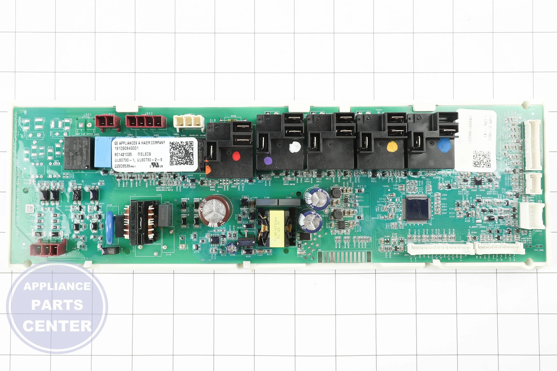 GEH CONTROL RC17 WB27X45316 - Installation in GEH Range showing mounting points