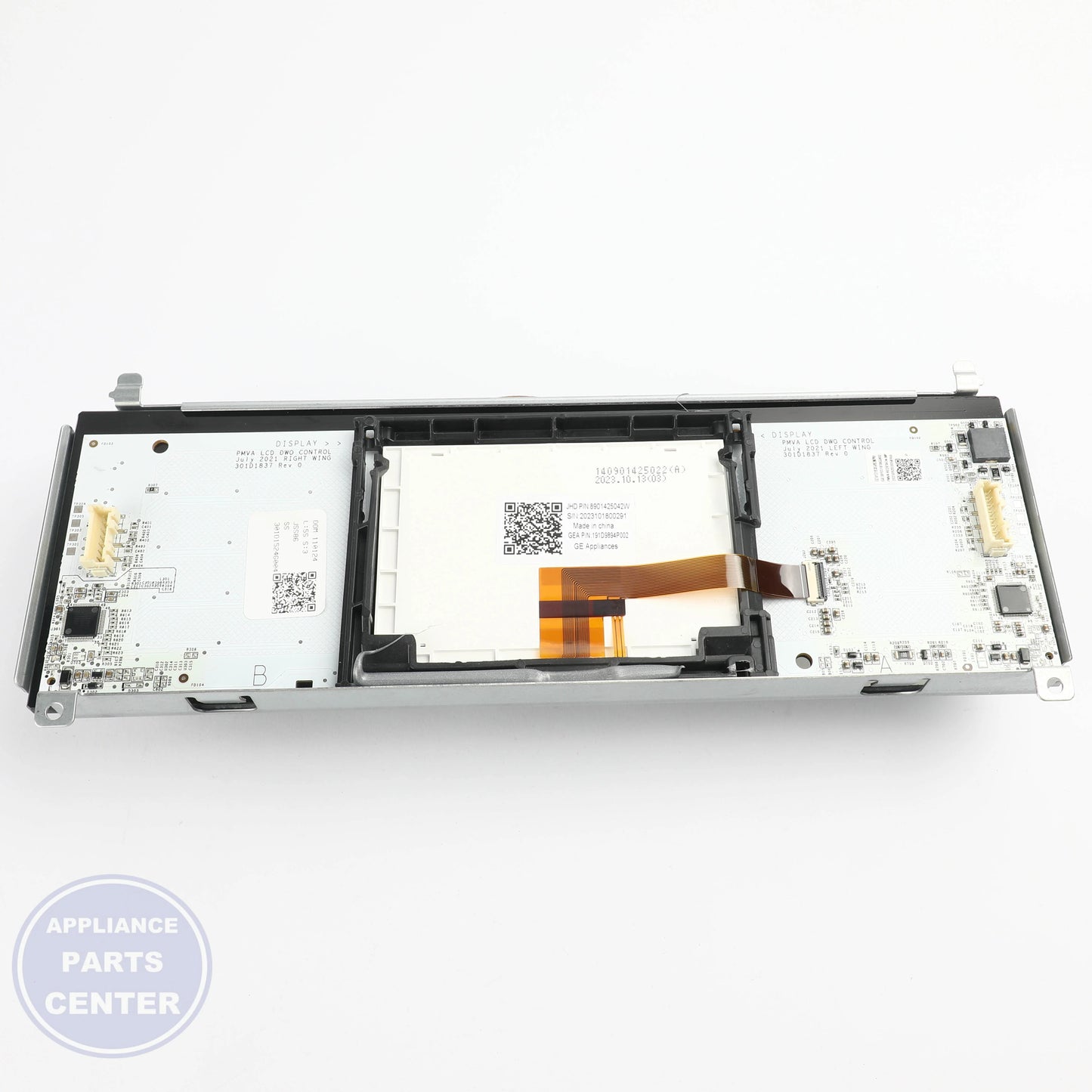 GEH GLASS USER INTERFACE AND BOARD WB27X45326 - Installation in GEH Range/Stove/Oven showing key mounting points