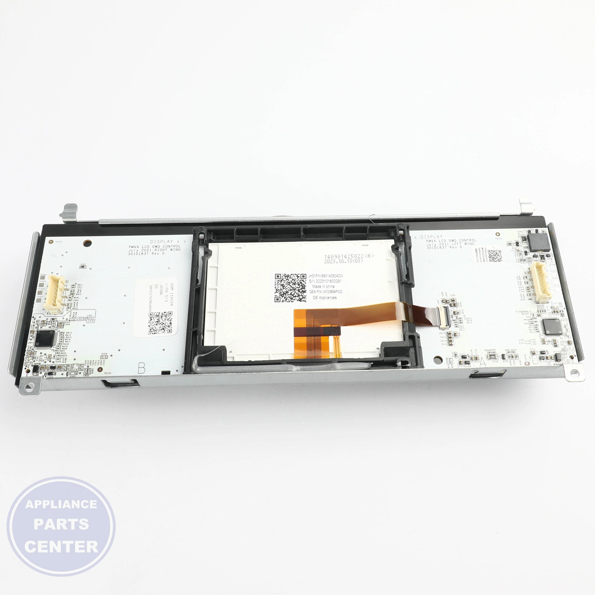 GEH GLASS USER INTERFACE AND BOARD WB27X45326 - Installation in GEH Range/Stove/Oven showing key mounting points