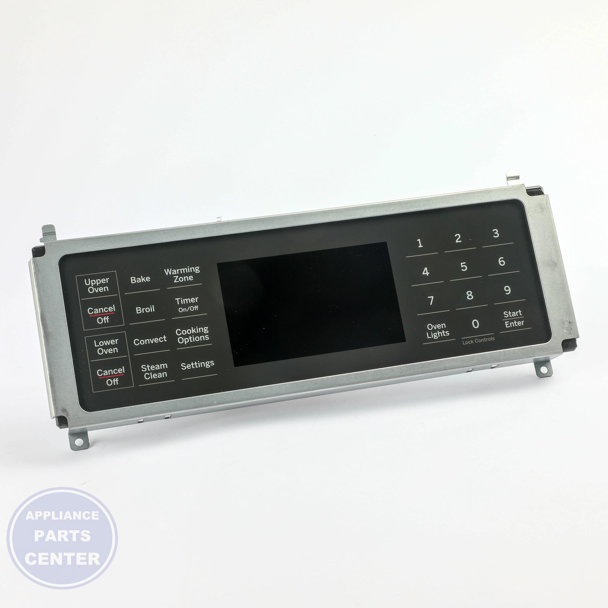 GEH GLASS USER INTERFACE AND BOARD WB27X45326 - Installation in GEH Range/Stove/Oven showing key mounting points